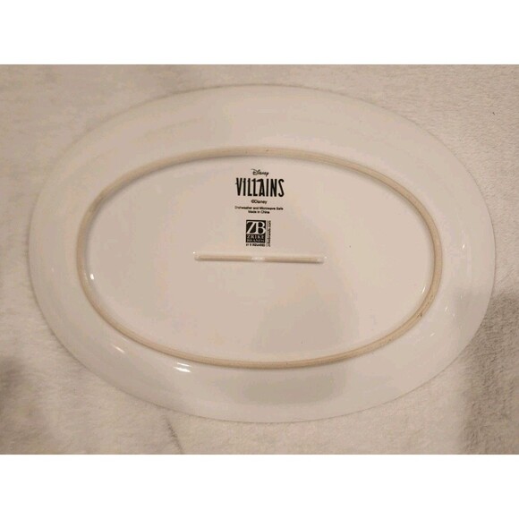 Villains Disney Dinner Platter Oval Ursula Malificent Evil Queen - Picture 2 of 2
